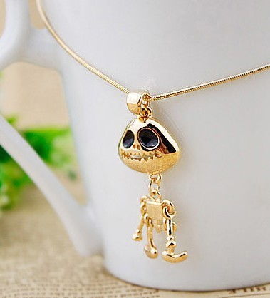 专业个性项链长毛衣链饰品生产厂家直销 骷髅头机与堆糖风格饰品引领时尚潮流