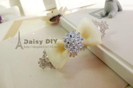 以花为名，以蝶为饰 探秘Daisy手工韩版甜美发饰品的清新魅力